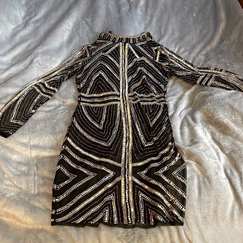 Sequin Party Dress Gold/Silver/Black